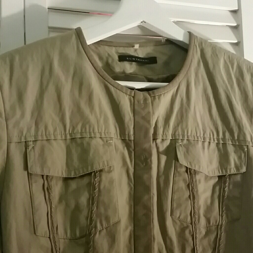 Elie Tahari Oliver Green Jacket/Blazer Sz Lg